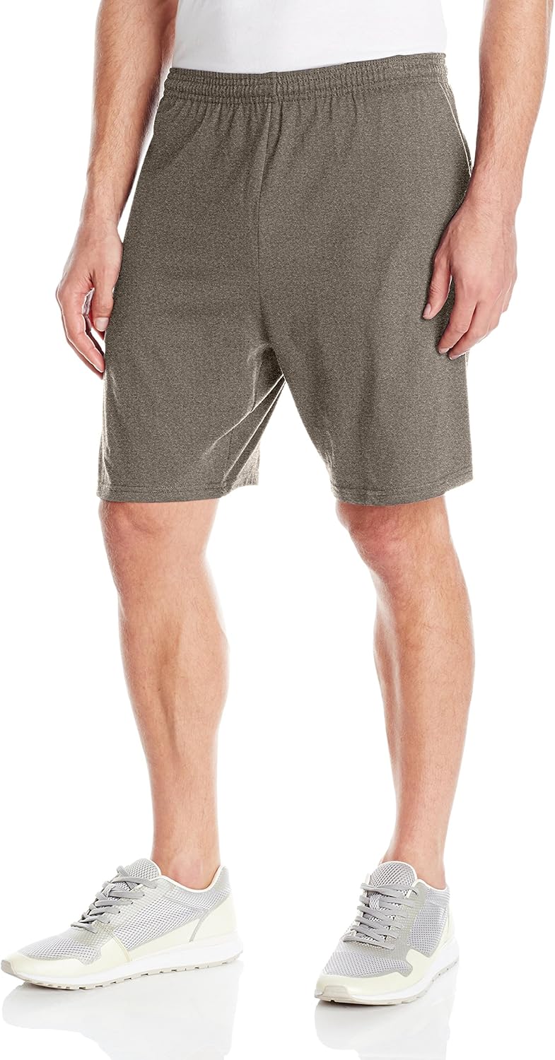 Hanes Men's Jersey Short with Pockets: Clothing
