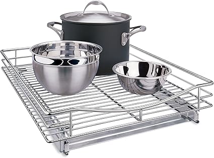 Lynk Professional 17 By 18 By 4 Inch Roll Out Chrome Cabinet