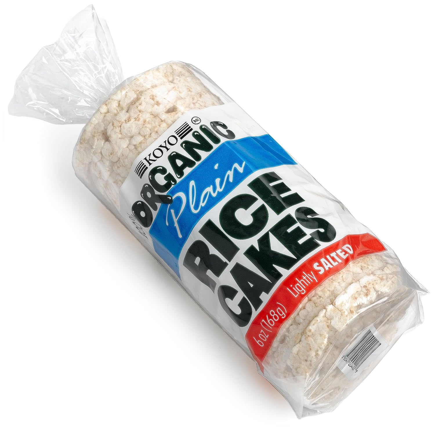 KOYO Organic Plain Rice Cakes, Lightly Salted, 6 Ounce