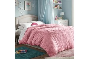 Bare Home Shaggy Fleece Duvet Cover Full Size - Plush Duvet Cover - Super Soft & Luxury - All Season Bedding Duvet Cover - Hi