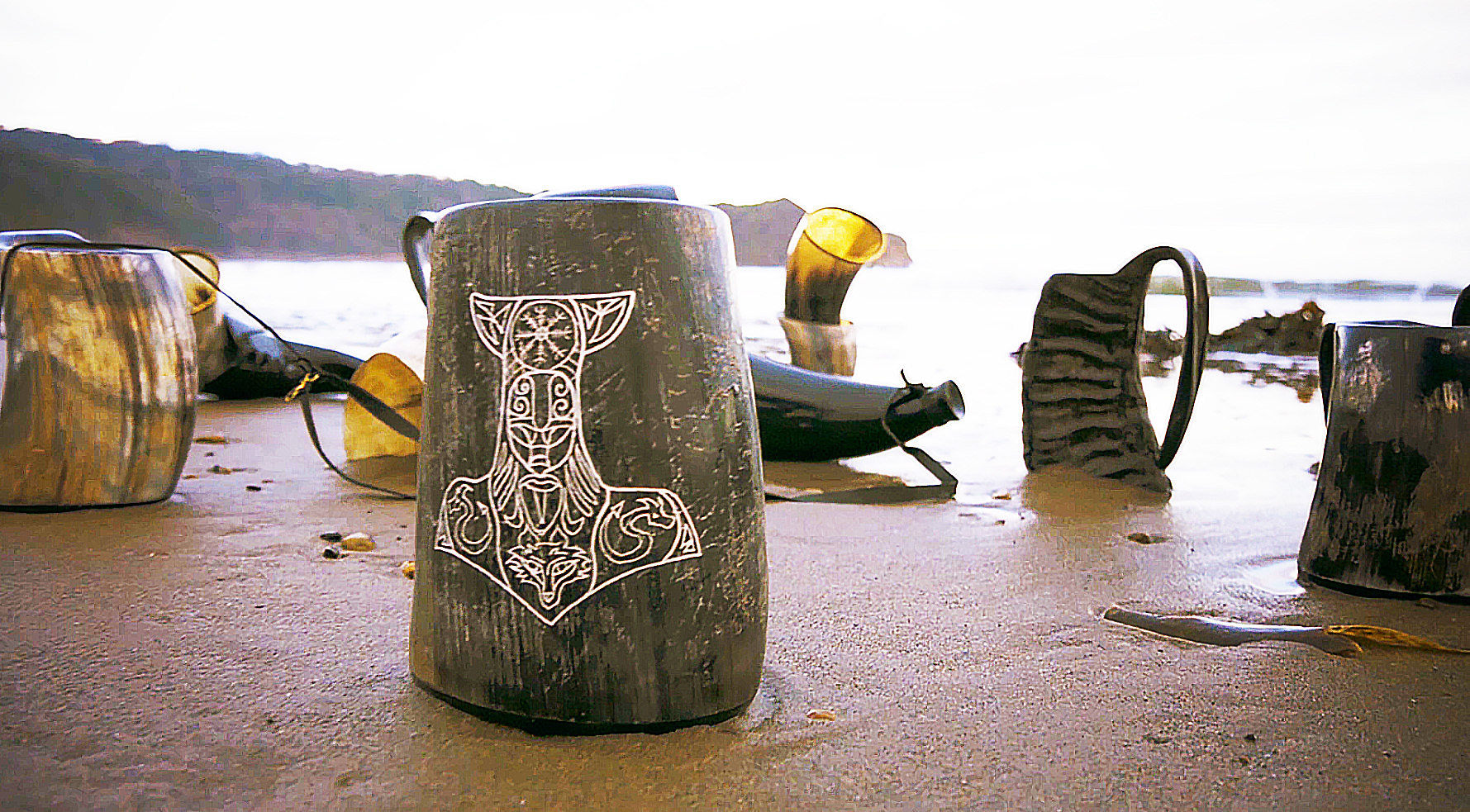 5 AleHorn+Original+Handcrafted+Authentic+Drinking