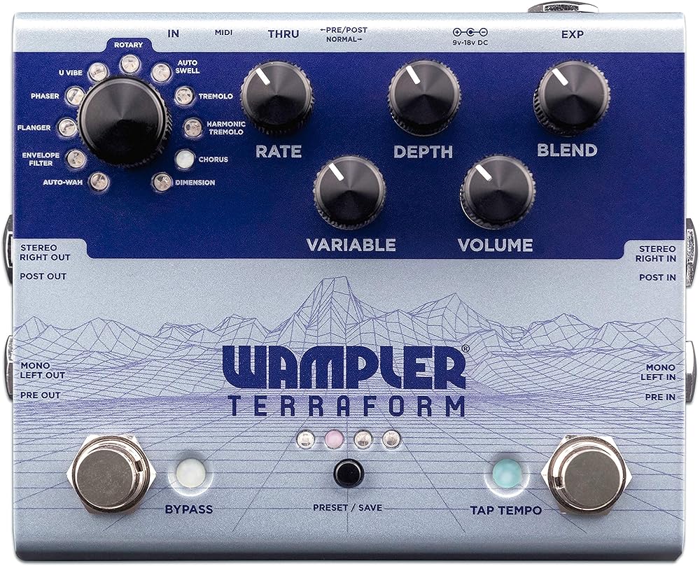 Wampler Pedals TERRAFORM - 11個のモジュレーションエフェクト