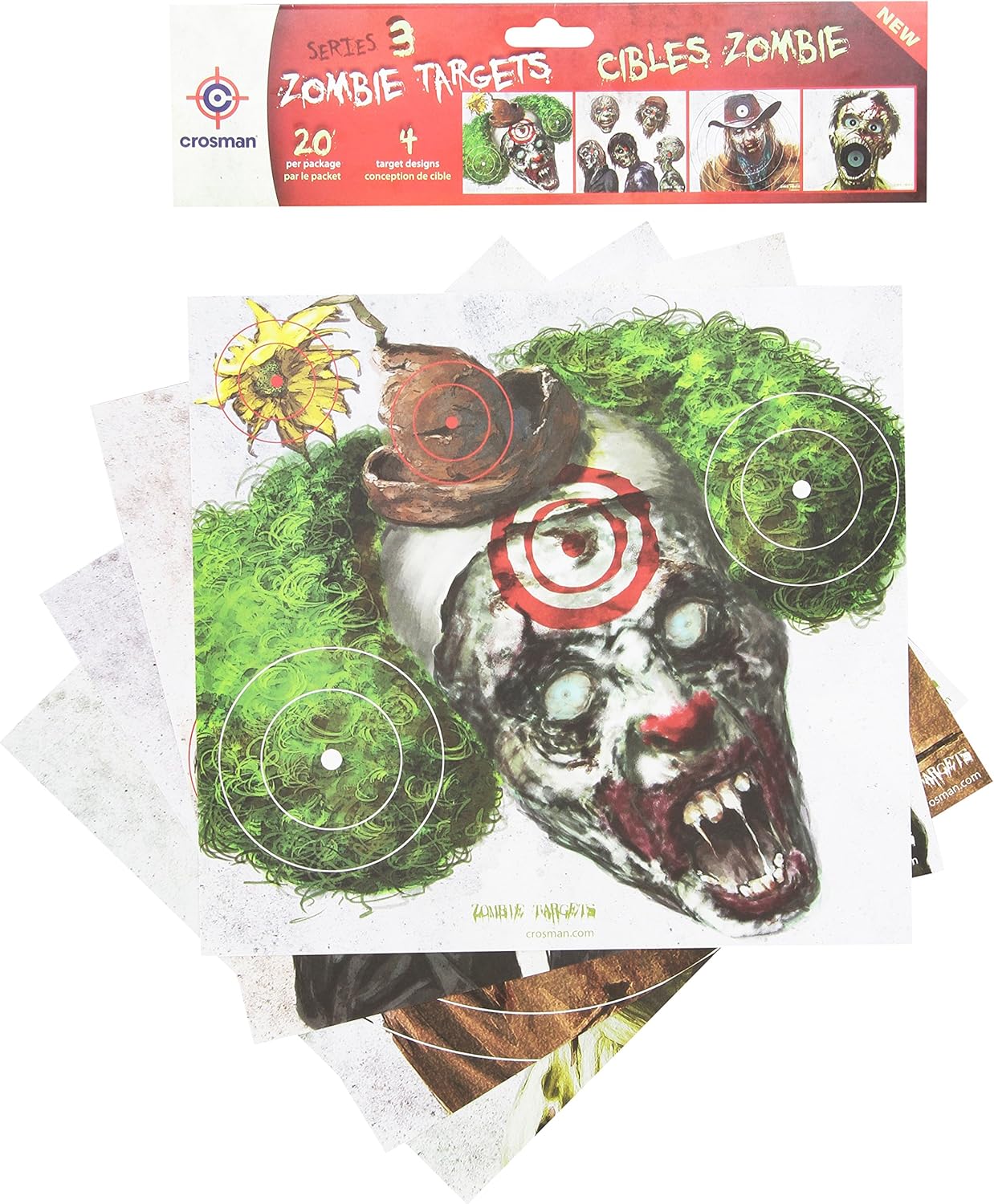 Crosman CPVT5 Zombie Target, 20-Count : Airsoft Targets : Sports & Outdoors