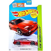 Hot Wheels 2015 HW Workshop '96 Nissan 180SX Type X 205/250, Red