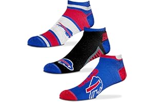 For Bare Feet - NFL Show Me The Money! - No Show Ankle Socks - 3 Pack