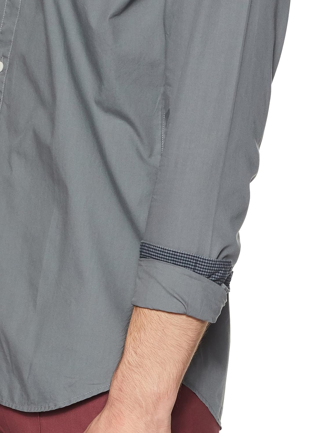 allen solly men's plain slim fit casual shirt