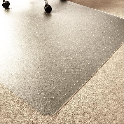 Marvelux ECO (Polymer) Bodenschutzmatte für Teppichböden | 150 x 120 cm | rechteckig | transparent | in verschiedenen Größen 