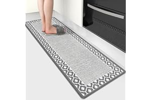 ATRUG Kitchen Mats for Floor, 17.3"x47.2" Anti Fatigue Mat Kitchen Non Slip Kitchen Rug Washable Comfort Standing Desk Mats f