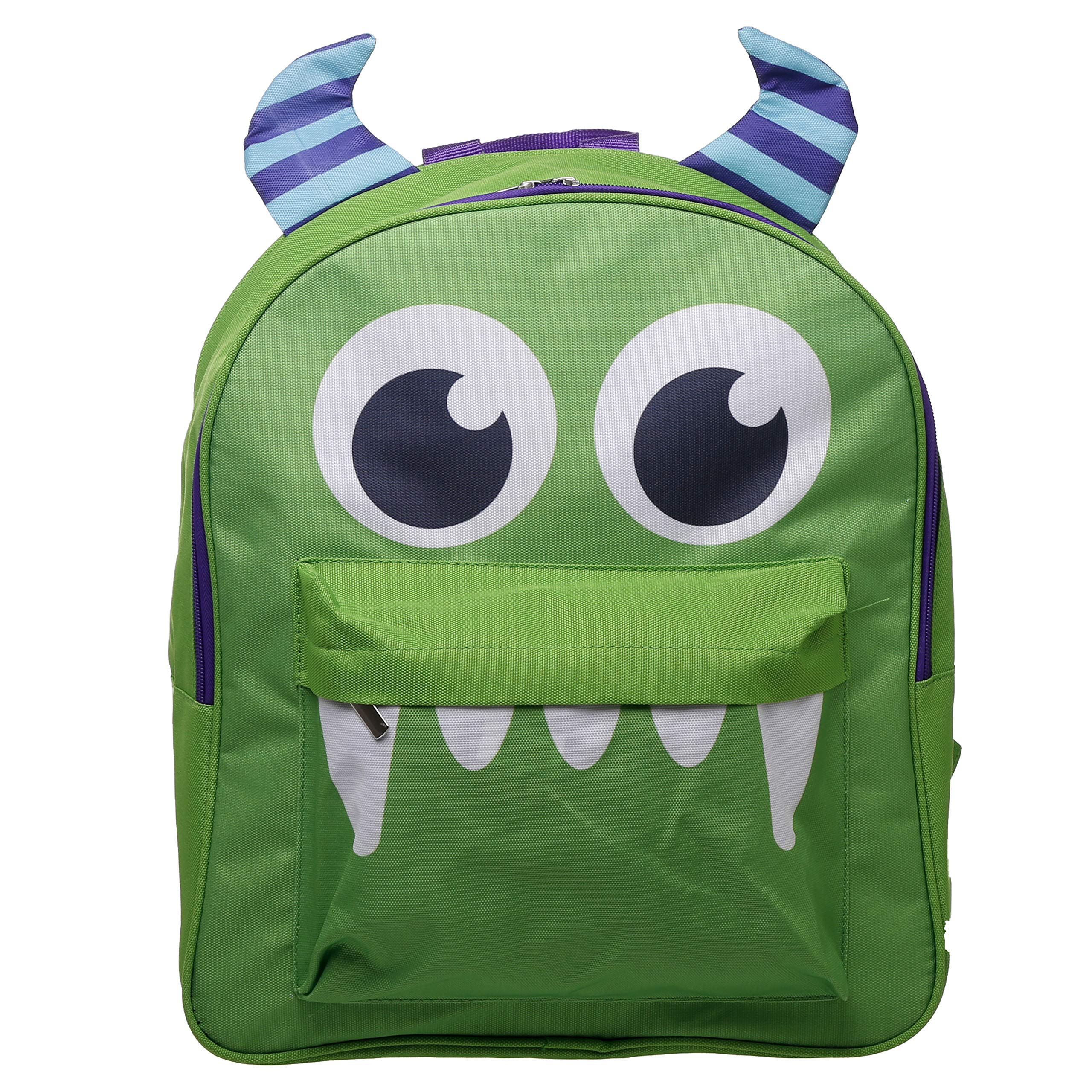 Puckator Childrens Fun & Colourful Polyester Backpack - Monster - Shark - Panda (Monster)