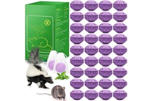 ENBABBOR Mouse Repellent Indoor & Outdoor, 36 Pack Powerful Peppermint Keep Rodent, Mice, Skunk, Raccoon Away House Home Attic Kitchen Car Engines, Long-Lasting Protection and Safe Family