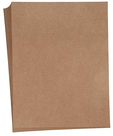 Kraft Cardstock 50 Pack Letter Sized Stationery Paper Printable 175gsm 65lb Cover Cardstock Perfect For Menus Documents Invitations Brochure