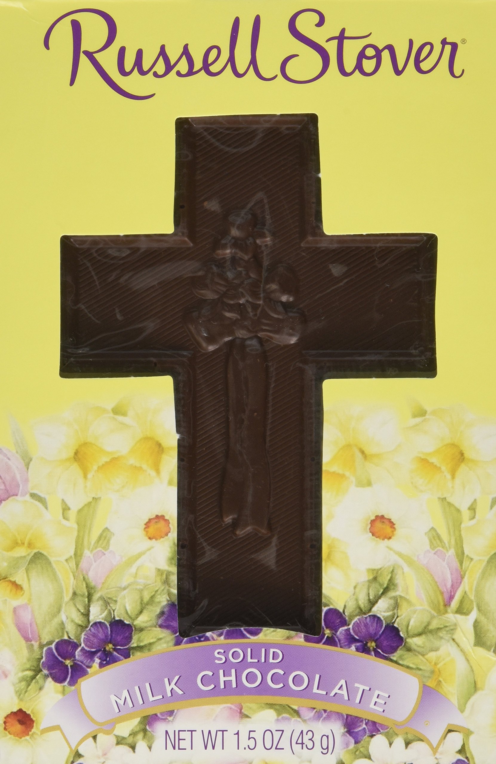 Hershey's Happy Easter Solid Milk Chocolate Cross (Pack of