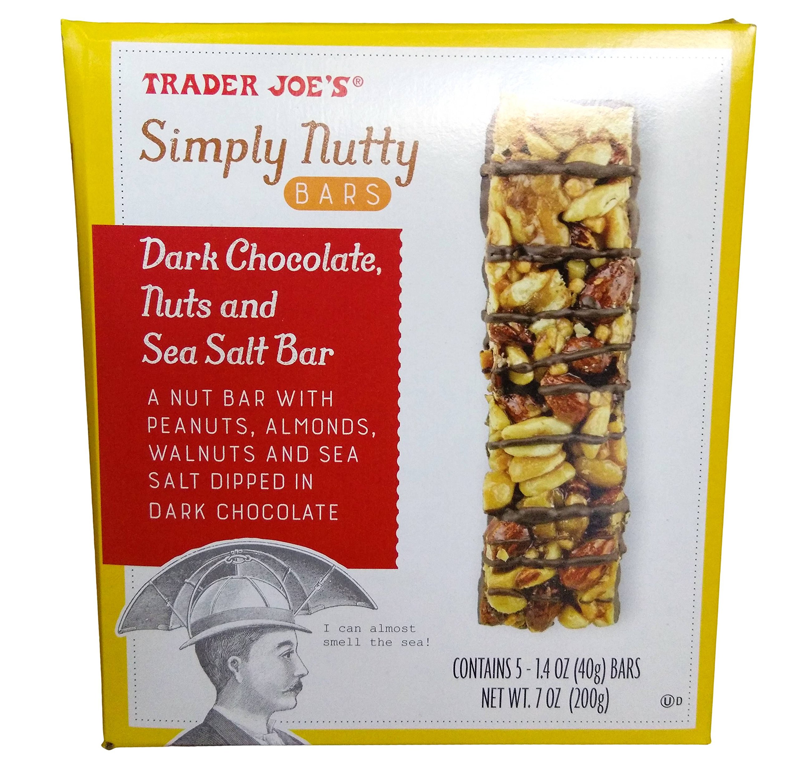 Trader Joe's Simply Nutty Bars Dark Chocolate, Walnut