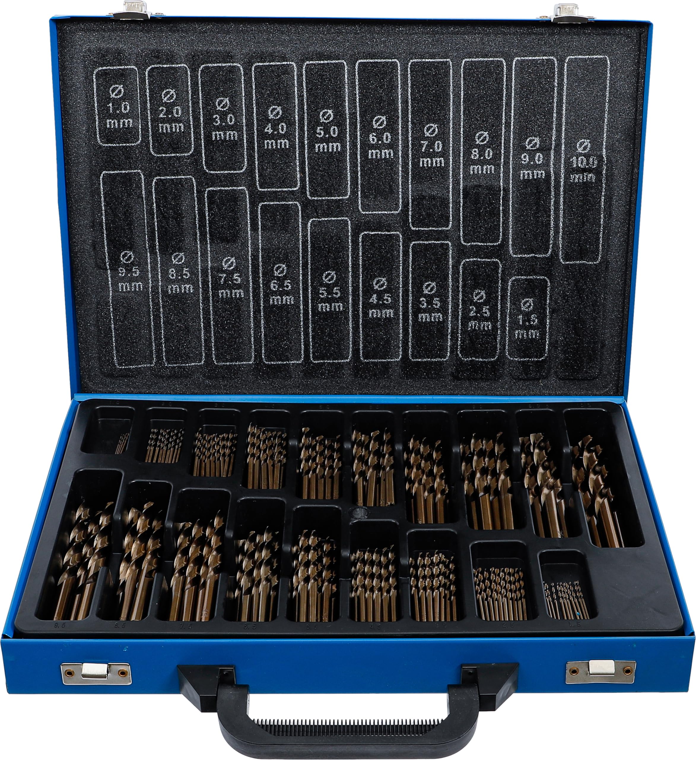BGS 2000 | Twist Drill Set | HSS | 5% cobalt alloy | 1 - 10 mm | 170 pcs.
