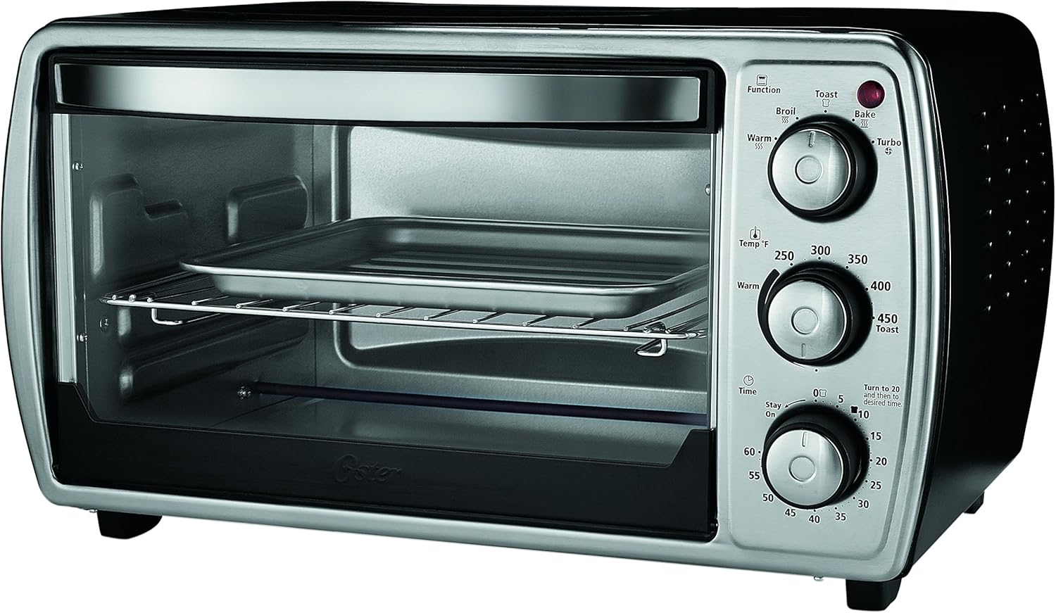 Amazon Com Oster 6 Slice Countertop Convection Toaster Oven