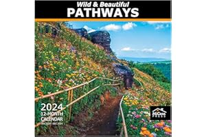 MICASA PRESS MICASA Wild & Beautiful Pathways 2024 Hangable Monthly Wall Calendar | 12" x 24" Open | Thick & Sturdy Paper | Giftable | Scenic Nature Travel | A Guiding Path