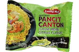 LUCKY ME! Pancit Canton Citrus Flavor (Kalamansi) Chow Mein - 6 x 2.12 oz by Lucky Me