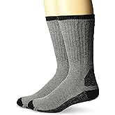 Wigwam Men's At Work Double Duty 2-Pack Crew Length Work Sock