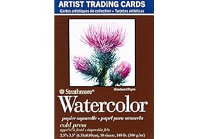 Strathmore (105-904 400 Series Watercolor Artist Trading Cards, Cold Press Surface, 10 Sheets