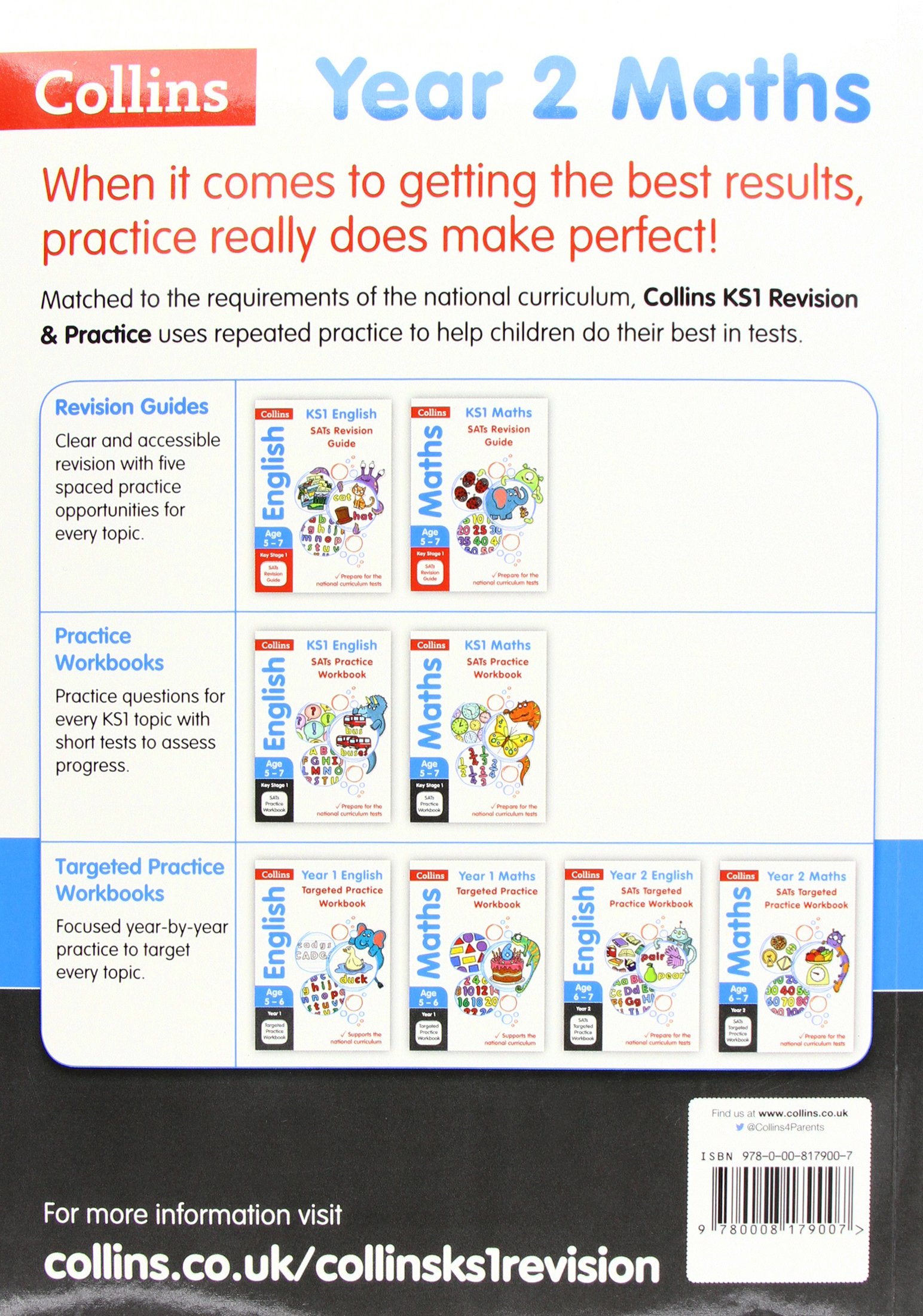 [- Year 2 Maths SATs Targeted Practice Workbook: 2019 tests (Collins KS1 Revision and Practice) -]