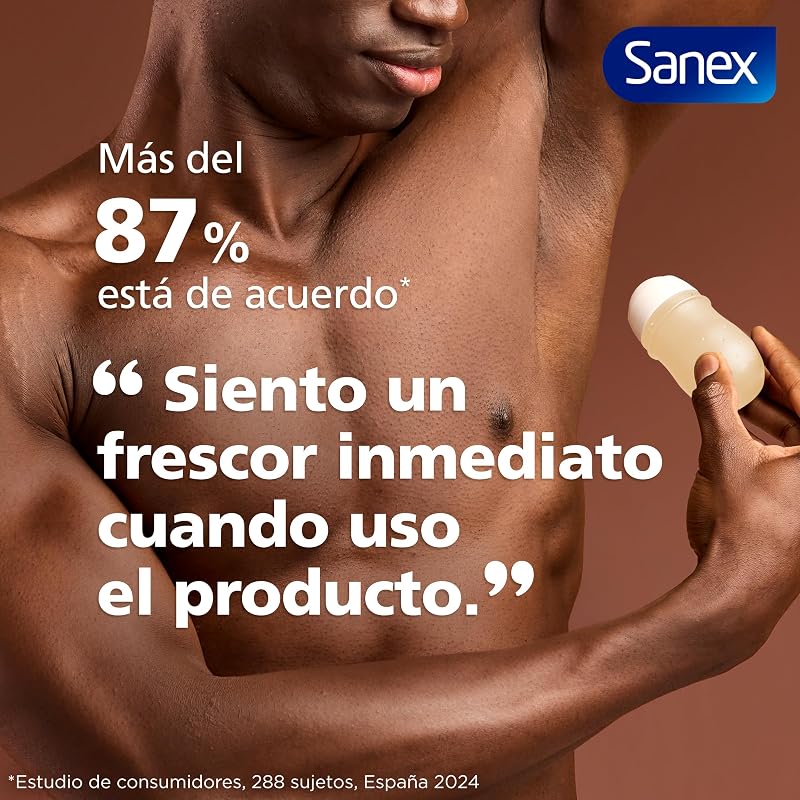 Dermo+ Sensitive Desodorante Antitranspirante Roll-On 72 Horas Pack 6 x 50ml - Protección eficaz contra el sudor y el mal olor – Dermatológicamente testado – 0% alcohol* - Para piel sensible