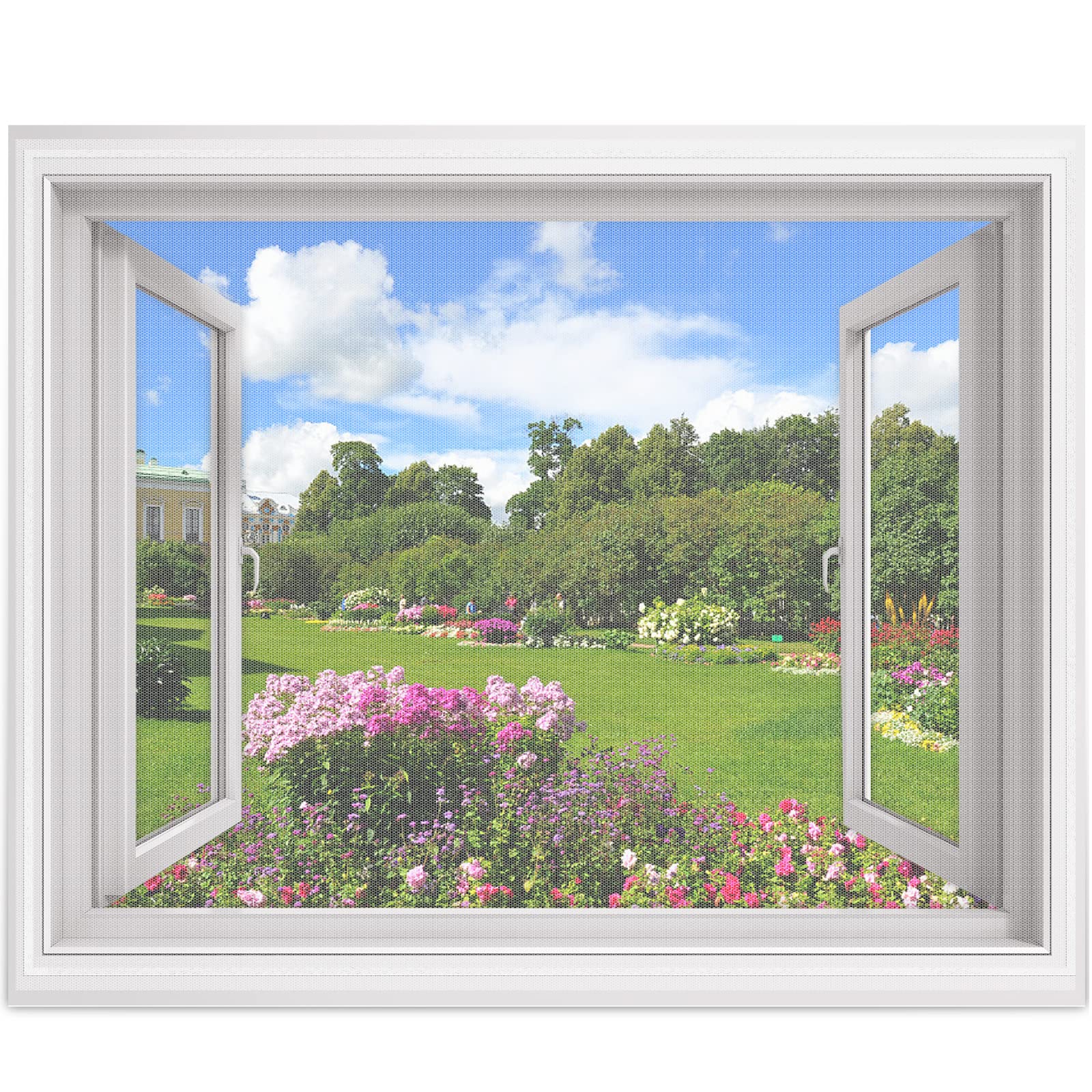 MYCARBON Window Screen Max 150 * 180cm Fly Screen Mesh Window Curtain DIY Net Keep Insect/Bugs/Flys/Mosquitoes Out (White)