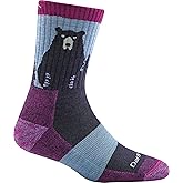Darn Tough Women's Bear Town Micro Crew Lightweight with Cushion Sock (Style 1970) -