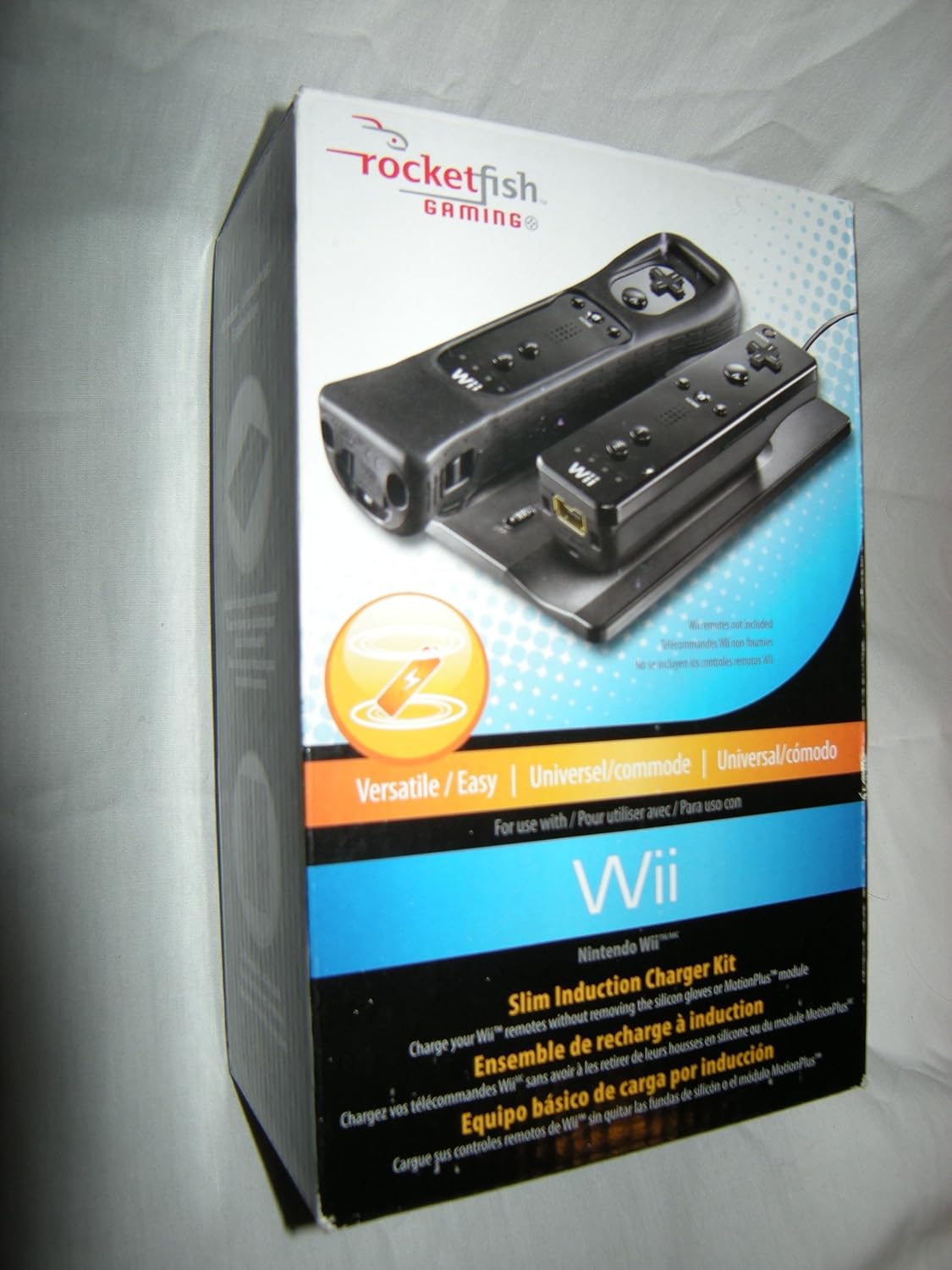 Wii Slim Induction Charger Kit (Black) nintendo_wii Computer and