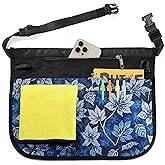 Waterproof Server Apron for Women with 5 Pockets,Quickly Put on and Take off Waitress Aprons,Work Apron for Bartender Barista