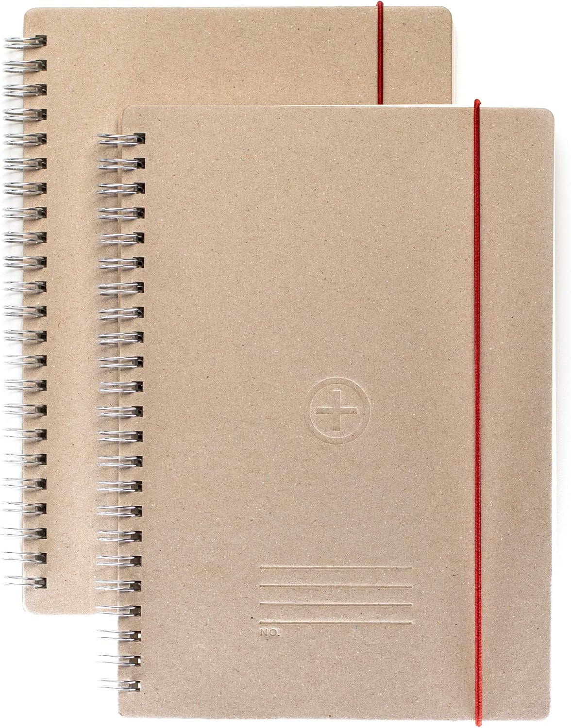 Blank Sketchbook (2 Pack) Dot Grid Double-Ring - Set of (2), A5 Size, 50 Sheets with Rubber Strip: Arts, Crafts & Sewing