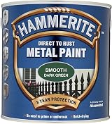 Hammerite Direct to Rust Metal Paint Smooth Dark Green 750ML