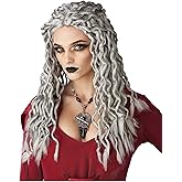California Costumes, Gray Crinkle Dreads Wig, Gray