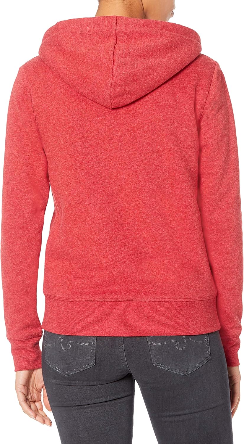  Essentials Women's Sherpa-Lined Fleece Full-Zip Hooded Jacket: Clothing