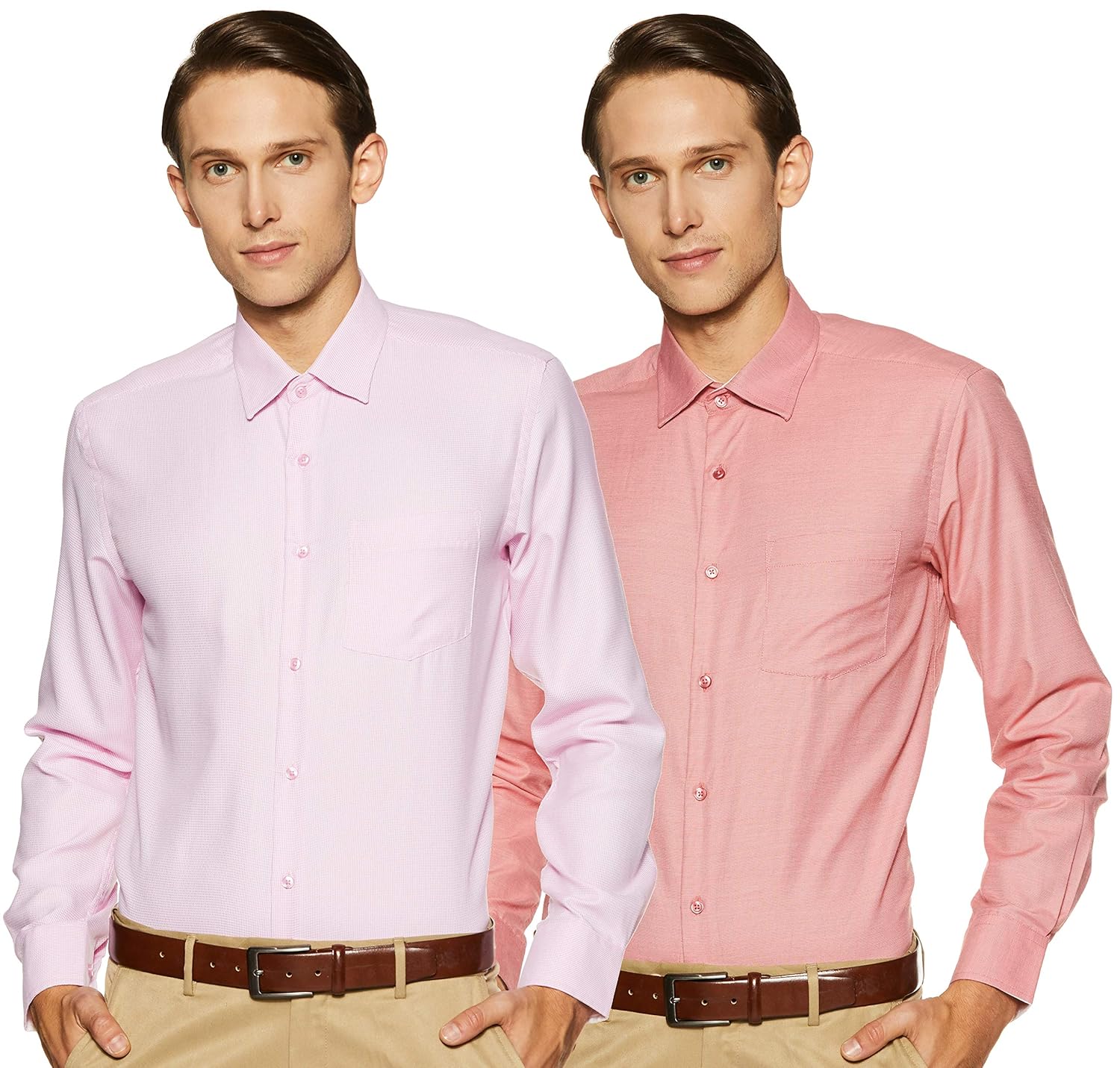 Grab Fast Diverse Men's Formal Shirt (Pack of 2) Loot Deal shopping