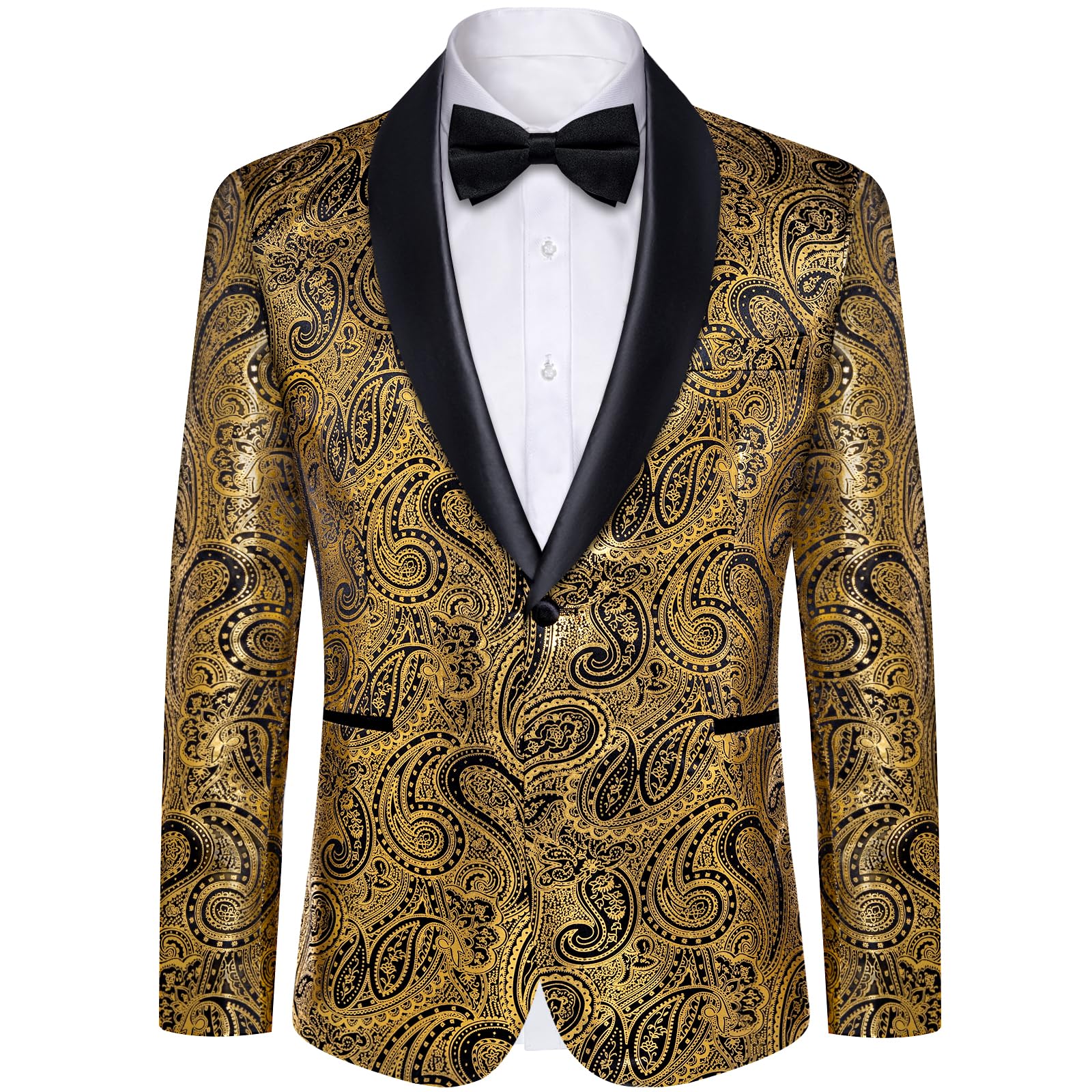 Men's 1 Button Shawl Lapel Wool Tuxedo Black Slim Fit  Suit