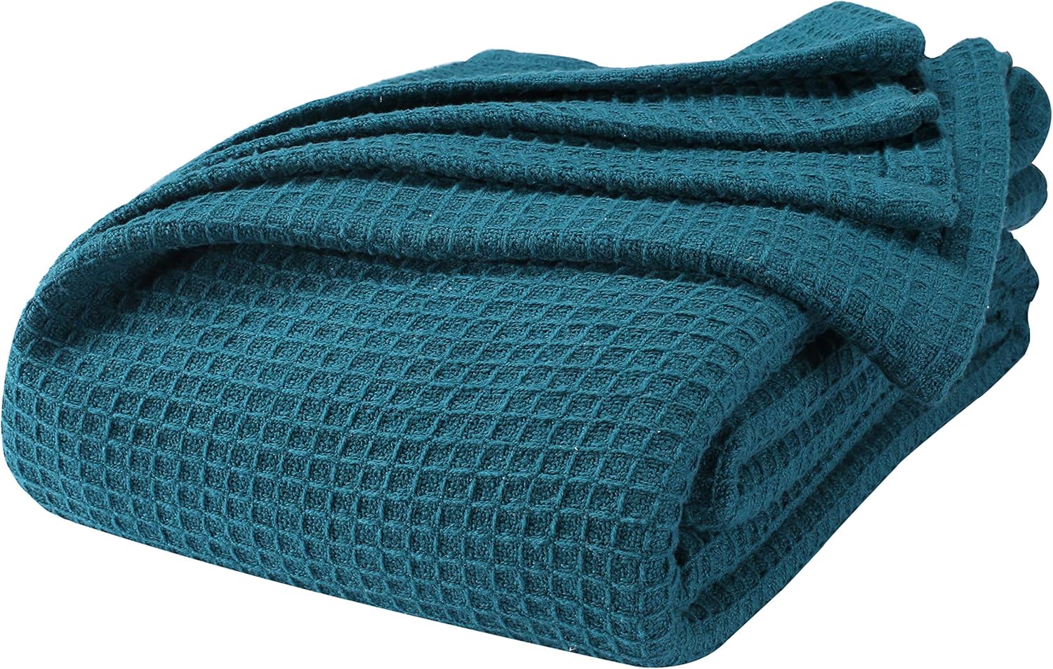 All Season Cotton Thermal Blanket in Waffle Weave Perfect for Layering Any Bed