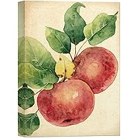 SIGNWIN Canvas Wall Art Yellow and Orange Sky Over Blue Foggy Mountain Tops Landscape Wilderness Modern Art Contemporary Scenic Colorful Ultra for Living Room, Bedroom, Office - 12x18 inches