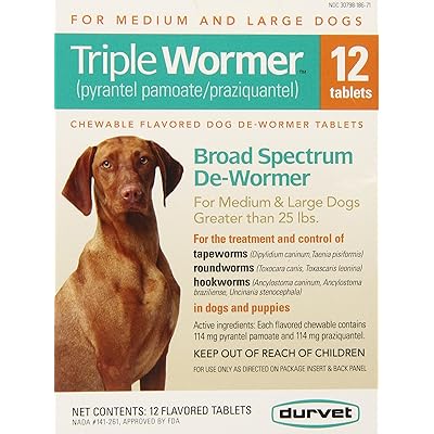 Durvet 12-pack Triple Wormer Tablets