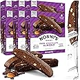 Nonni's Dark Chocolate Almond Biscotti Italian Cookies - 6 Boxes Dark Chocolate Cookies - Biscotti Individually Wrapped Cookies - Italian Biscotti Cookies w/Bittersweet Chocolate & Almonds - 6.88 oz