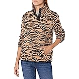 Amazon Essentials Women's Polar Fleece Long Sleeve Mock Neck Relaxed-Fit Popover Jacket with Pockets