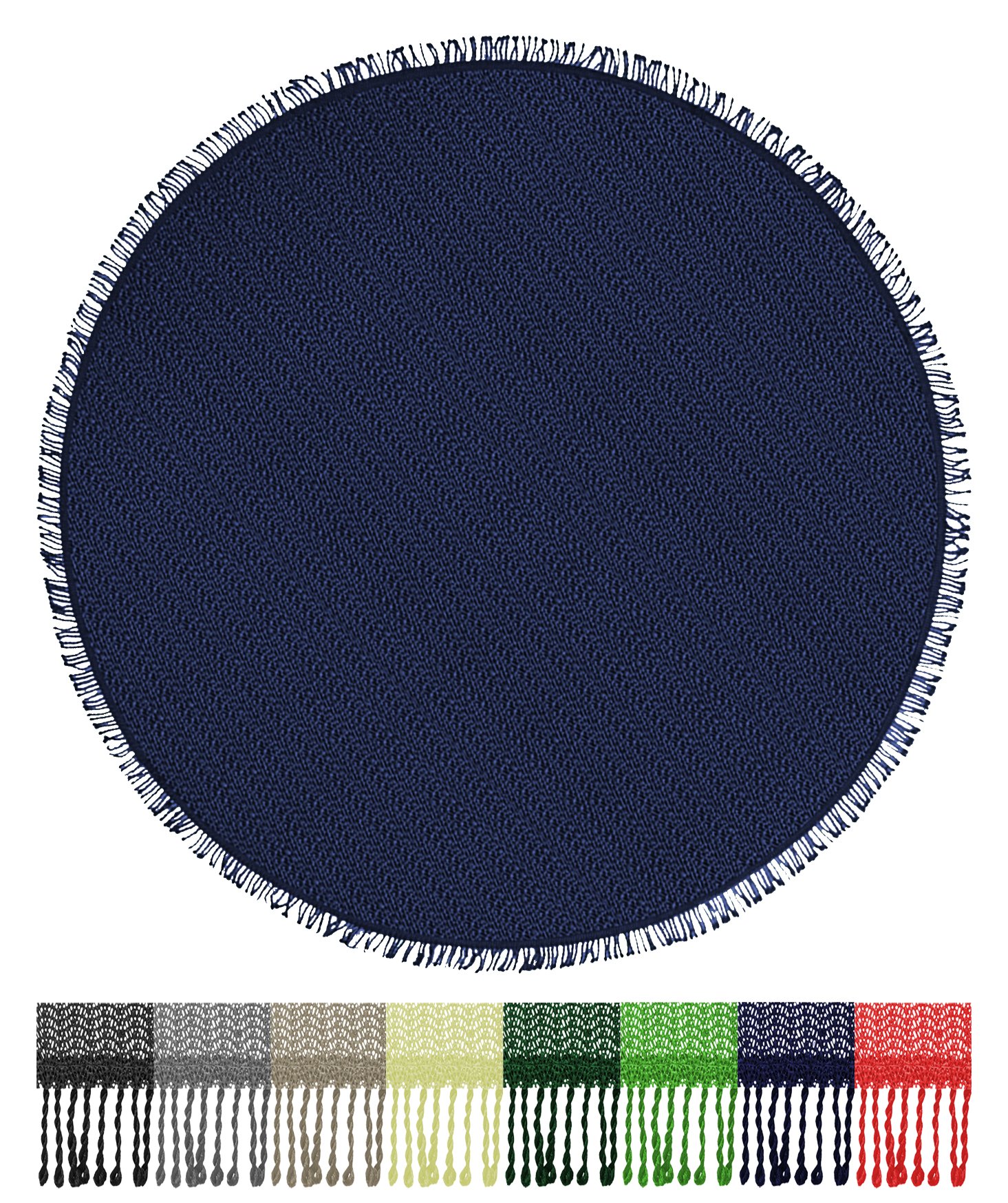 Brandsseller Outdoor Tablecloth Weatherproof and Non-Slip - Garden Camping Balcony Round Ø 140 cm Blue