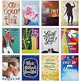 Hallmark Mahogany Greeting Card Assortment (12 Cards and Envelopes, Refill Pack for Hallmark Card Organizer Box) for Birthdays, Baby Showers, Sympathy, Wedding