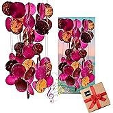 Bellaa Wind Chimes for Outside Capiz Sea Glass Shells 27 inch Outdoor Windchimes Home Garden Patio Yard Lawn Unique Gifts Mom Grandma (Y Pink Round)