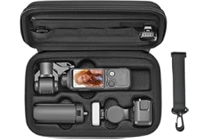 STARTRC PHOTO Carrying Case for DJI Osmo Pocket 4 Accessories, Portable PU Protective Shoulder Bag for DJI Pocket 4 Creator C