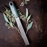 Microplane Zester Grater in Eucalyptus Green - Fine Stainless Blade USA Made view 7