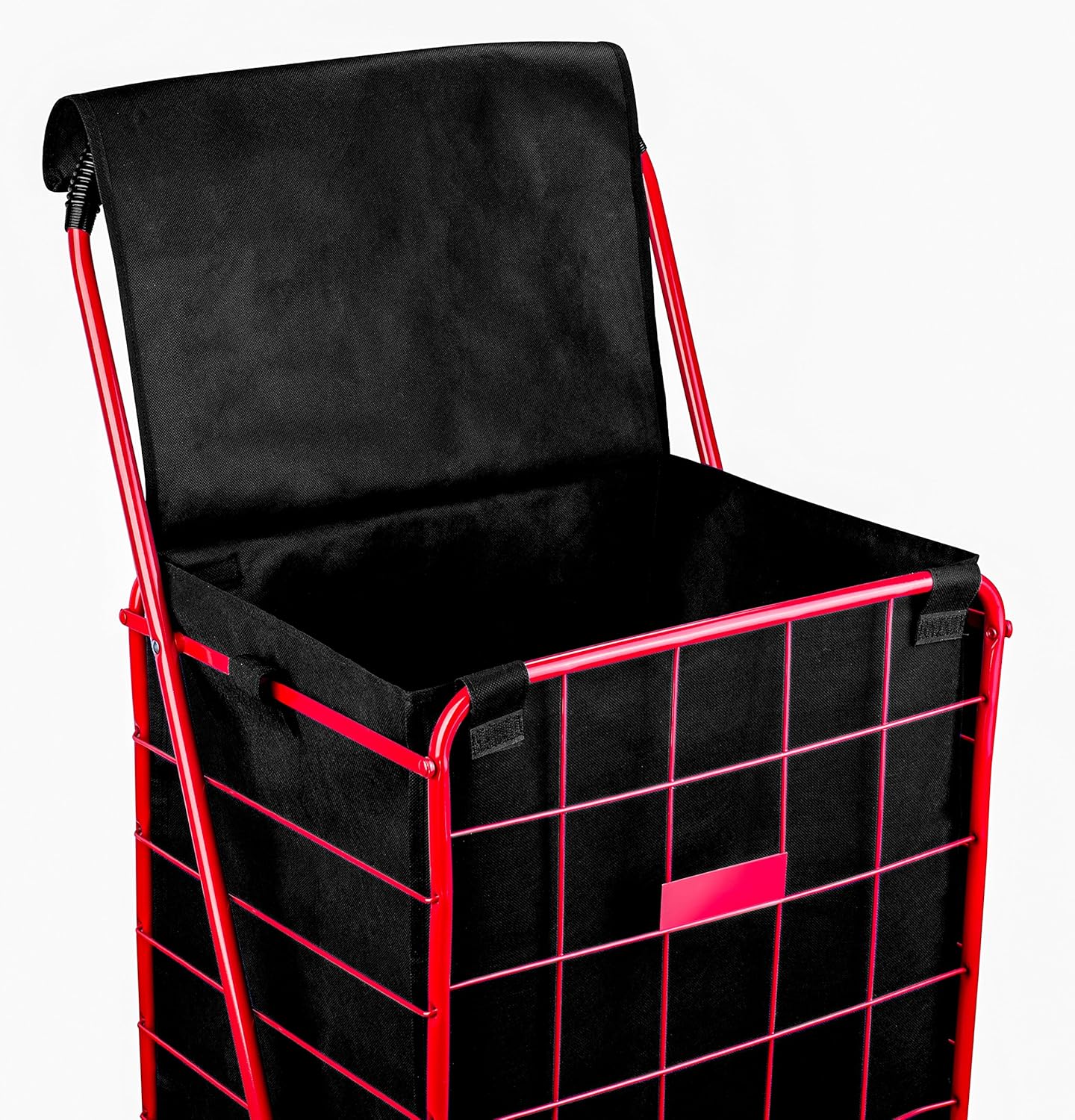 Shopping Cart Liner - 18" X 15" X 24" - Square Bottom Fits Snugly Into a Standard Shopping Cart. Cover and Adjustable Straps for Easy and Secure Attachment. Made from Waterproof Material, Navy Blue: Kitchen & Dining