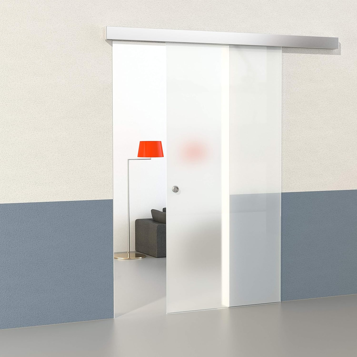 Schiebetür Komplettset Glastür Zimmertür Glasschiebetür