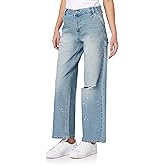 WallFlower Womens Carpenter Denim Low-Rise Insta Classic Juniors Jeans