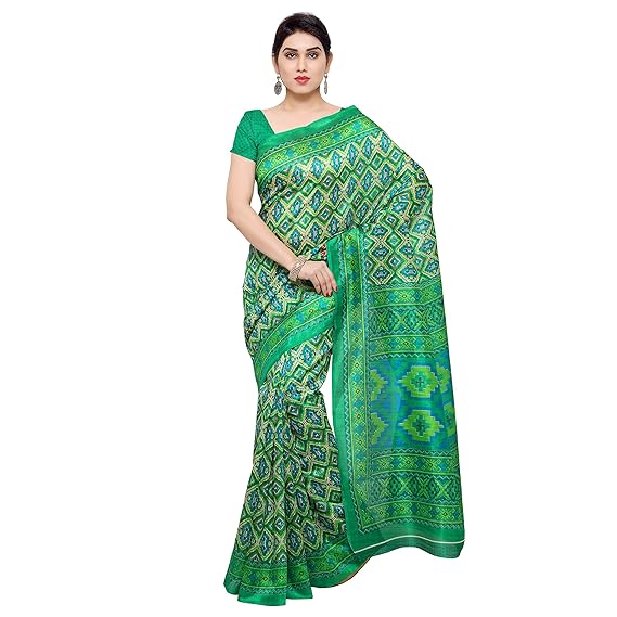 Oomph! Sarees for Women Bhagalpuri Silk Printed