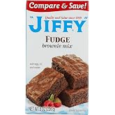 Fudge Brownie Mix - Delicious Brownie Mix, 8 oz,(Jiffy)